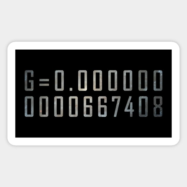 Gravitational constant Sticker by Windy_Desert